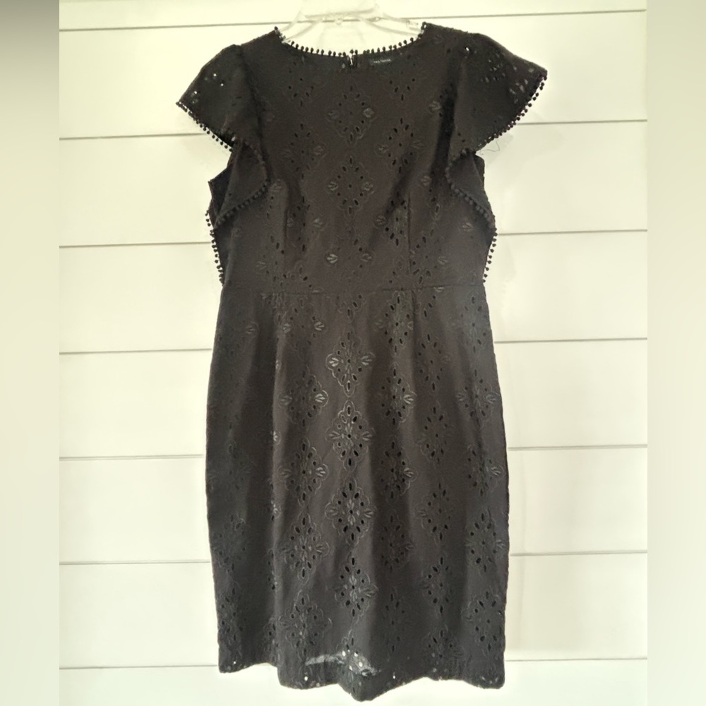 Ann Taylor Black Eyelet Dress